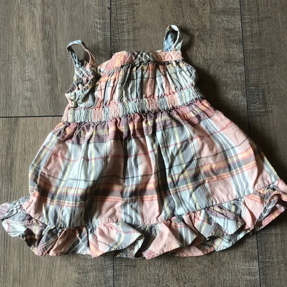 ‎Ralph Lauren Girl’s Plaid Dress and Bloomers 6m